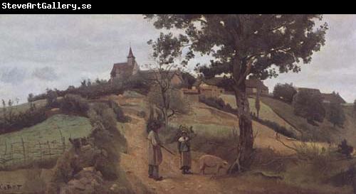 Jean Baptiste Camille  Corot Saint-Andre en Morvan (mk11)